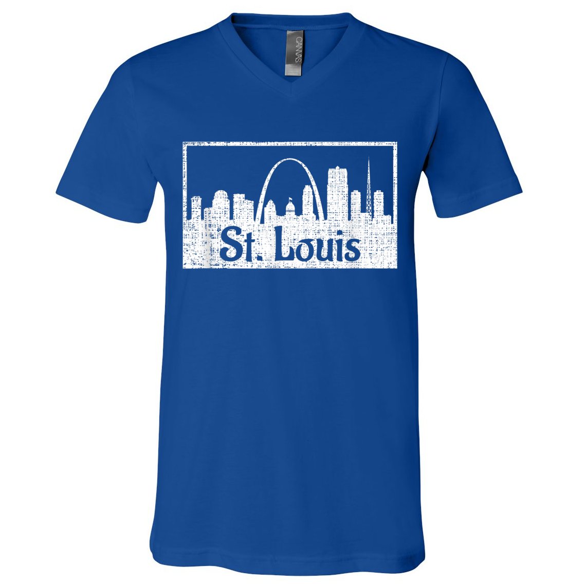 Saint St. Louis Missouri Skyline Souvenir Gift V-Neck T-Shirt
