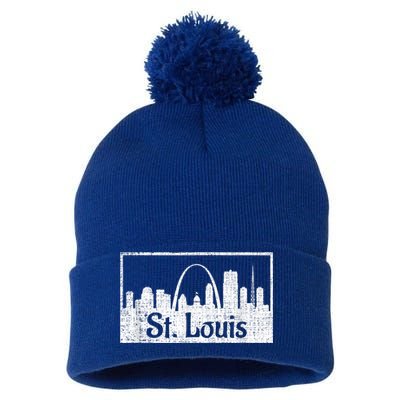 Saint St. Louis Missouri Skyline Souvenir Gift Pom Pom 12in Knit Beanie
