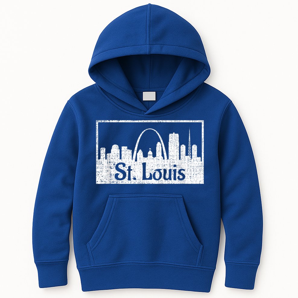 Saint St. Louis Missouri Skyline Souvenir Gift Kids Hoodie