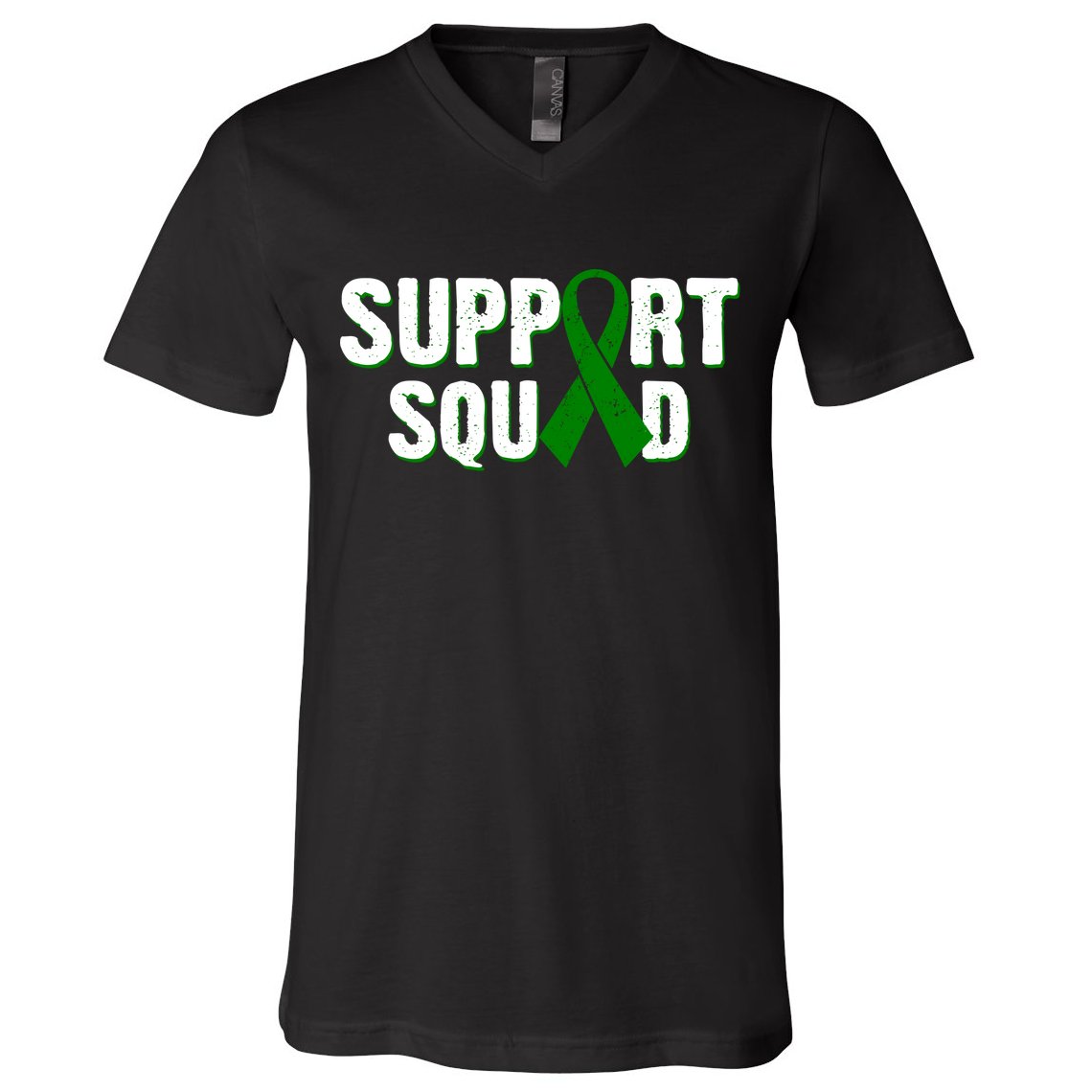 Support Squad Lymphoma Awareness V-Neck T-Shirt