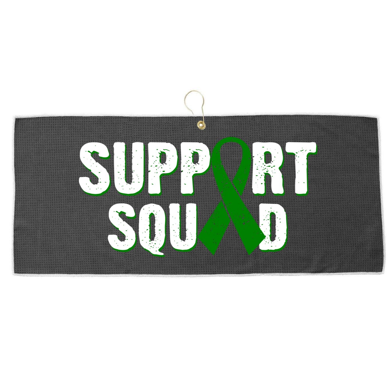 Support Squad Lymphoma Awareness Large Microfiber Waffle Golf Towel