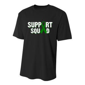 Support Squad Lymphoma Awareness Youth Performance Sprint T-Shirt