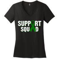 Support Squad Lymphoma Awareness Women's V-Neck T-Shirt