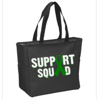 Support Squad Lymphoma Awareness Zip Tote Bag