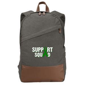 Support Squad Lymphoma Awareness Cotton Canvas Backpack