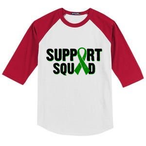 Support Squad Lymphoma Awareness Kids Colorblock Raglan Jersey