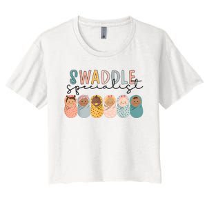 Swaddle Specialist Labor And Deliverynicu Nurse Women's Crop Top Tee