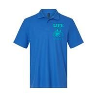 Skier Skiing Life Is Better On The Slopes Winter Skiing Cute Gift Softstyle Adult Sport Polo