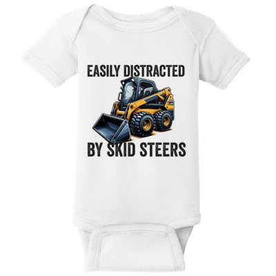 Skid Sr Loader Operator For Boy Dad Skid Loader Drive Baby Bodysuit
