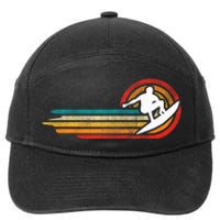 Surf Surfing Lover Tee Retro Surfing Surfer 7-Panel Snapback Hat