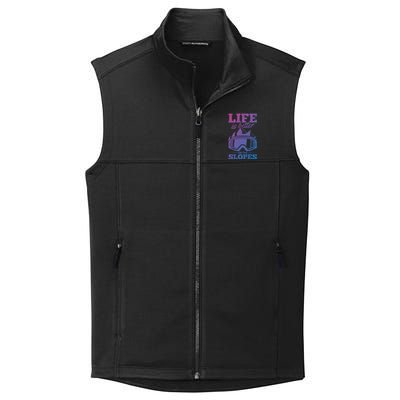 Skier Skiing Life Is Better On The Slopes Winter Skiing Cute Gift Collective Smooth Fleece Vest