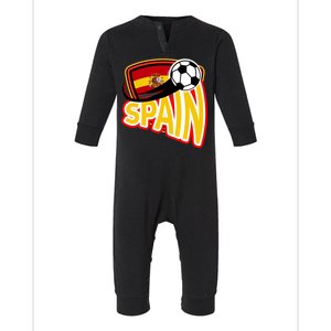 Spain Soccer Logo Infant Fleece One Piece