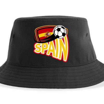 Spain Soccer Logo Sustainable Bucket Hat