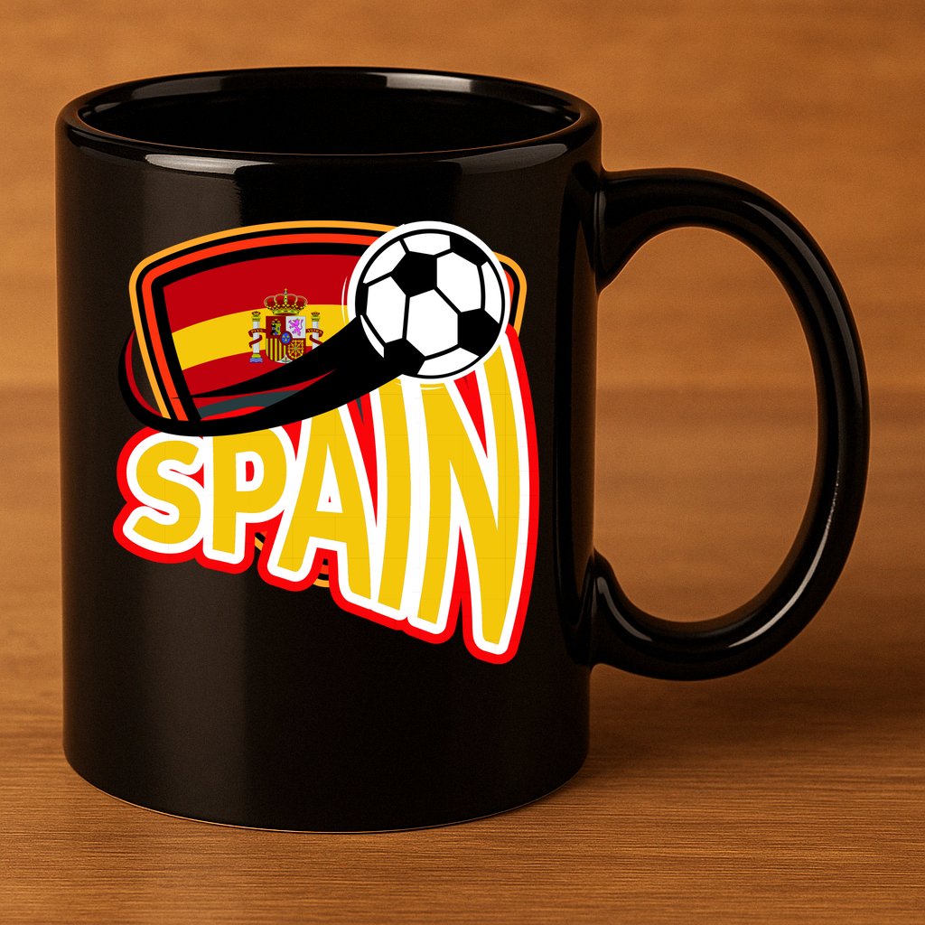 Spain Soccer Logo 11oz C Handle Ceramic Mug