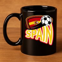 Spain Soccer Logo 11oz C Handle Ceramic Mug