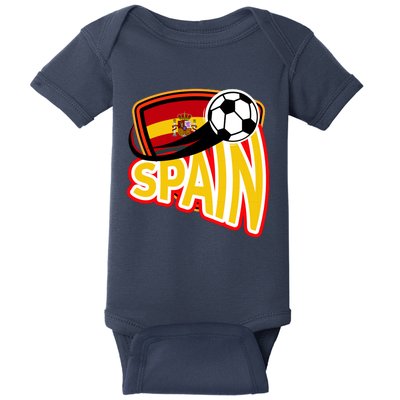 Spain Soccer Logo Baby Bodysuit