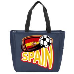 Spain Soccer Logo Zip Tote Bag