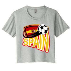 Spain Soccer Logo Women's Crop Top Tee