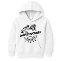 Snowmobile Sled LetS Keep The Dumbfuckery To Minimum Today Kids Hoodie