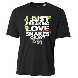 Snake Snake Lover  Reptile Lover Funny Snake Cooling Performance Crew T-Shirt