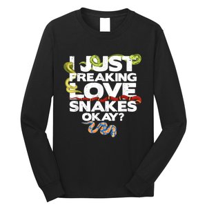 Snake Snake Lover  Reptile Lover Funny Snake Long Sleeve Shirt