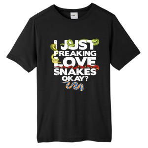 Snake Snake Lover  Reptile Lover Funny Snake Tall Fusion ChromaSoft Performance T-Shirt