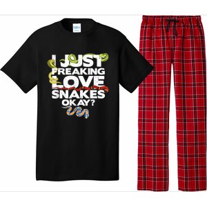 Snake Snake Lover  Reptile Lover Funny Snake Pajama Set