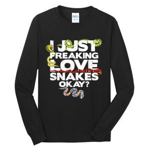 Snake Snake Lover  Reptile Lover Funny Snake Tall Long Sleeve T-Shirt