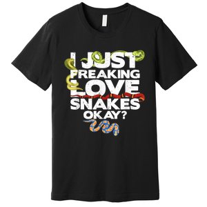 Snake Snake Lover  Reptile Lover Funny Snake Premium T-Shirt