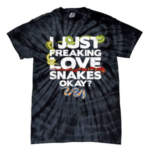 Snake Snake Lover  Reptile Lover Funny Snake Tie-Dye T-Shirt