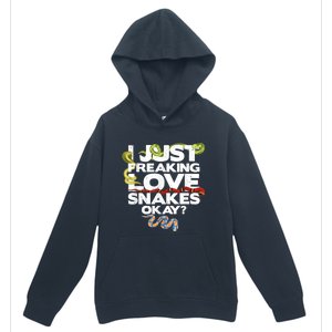 Snake Snake Lover  Reptile Lover Funny Snake Urban Pullover Hoodie