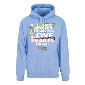 Snake Snake Lover  Reptile Lover Funny Snake Unisex Surf Hoodie