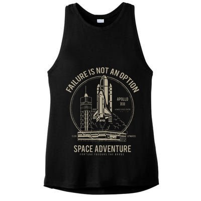 Space Shuttle Launch Galaxy Ladies PosiCharge Tri-Blend Wicking Tank