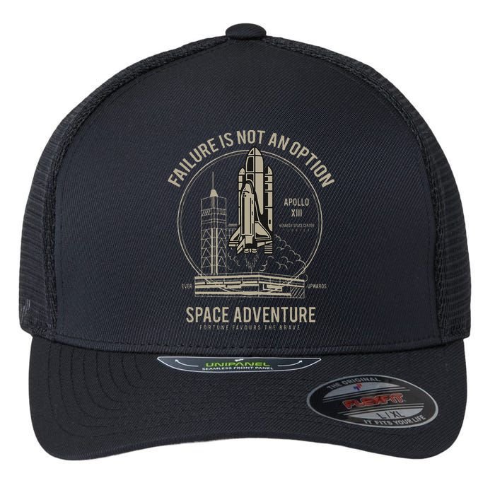 Space Shuttle Launch Galaxy Flexfit Unipanel Trucker Cap