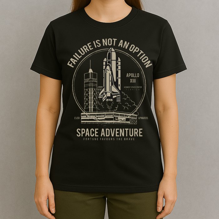 Space Shuttle Launch Galaxy T-Shirt