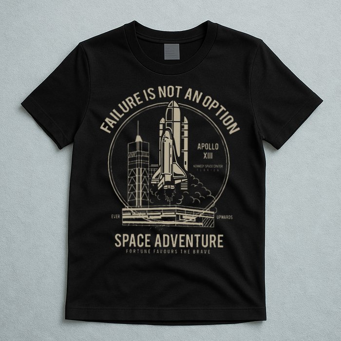 Space Shuttle Launch Galaxy T-Shirt
