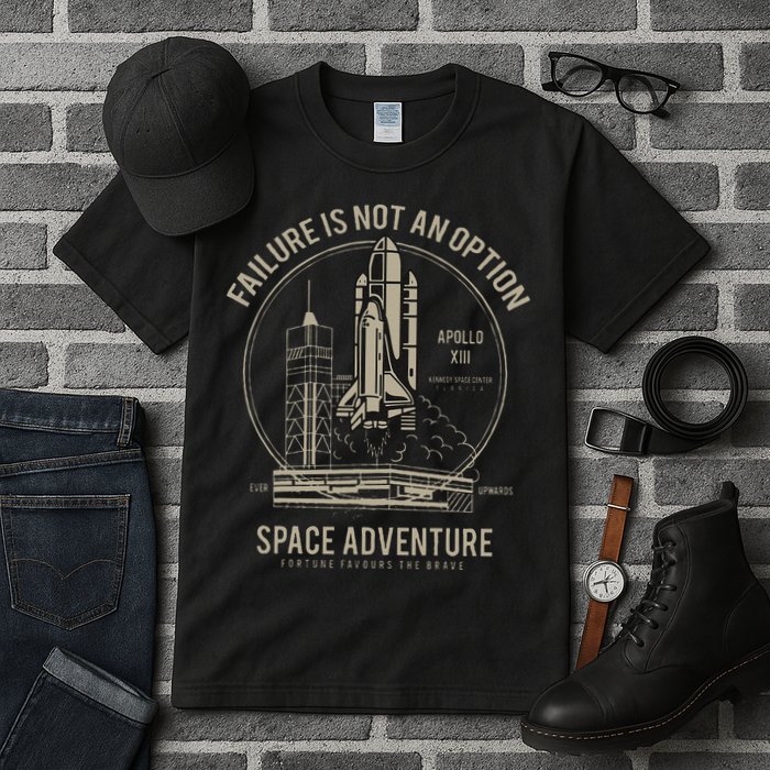 Space Shuttle Launch Galaxy Tall T-Shirt