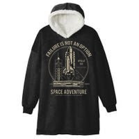 Space Shuttle Launch Galaxy Hooded Wearable Blanket
