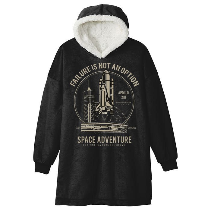 Space Shuttle Launch Galaxy Hooded Wearable Blanket