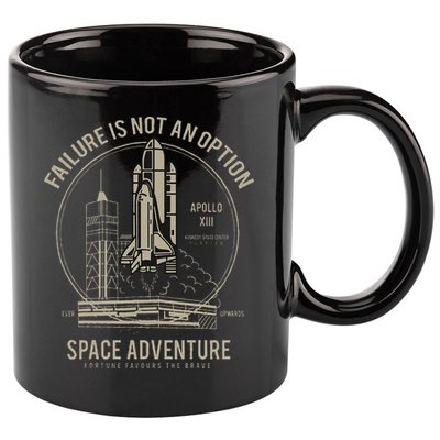 Space Shuttle Launch Galaxy 11oz C Handle Ceramic Mug
