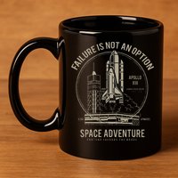 Space Shuttle Launch Galaxy 11oz C Handle Ceramic Mug