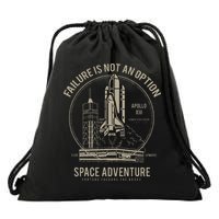 Space Shuttle Launch Galaxy Drawstring Bag