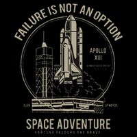 Space Shuttle Launch Galaxy Drawstring Bag