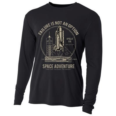 Space Shuttle Launch Galaxy Cooling Performance Long Sleeve Crew