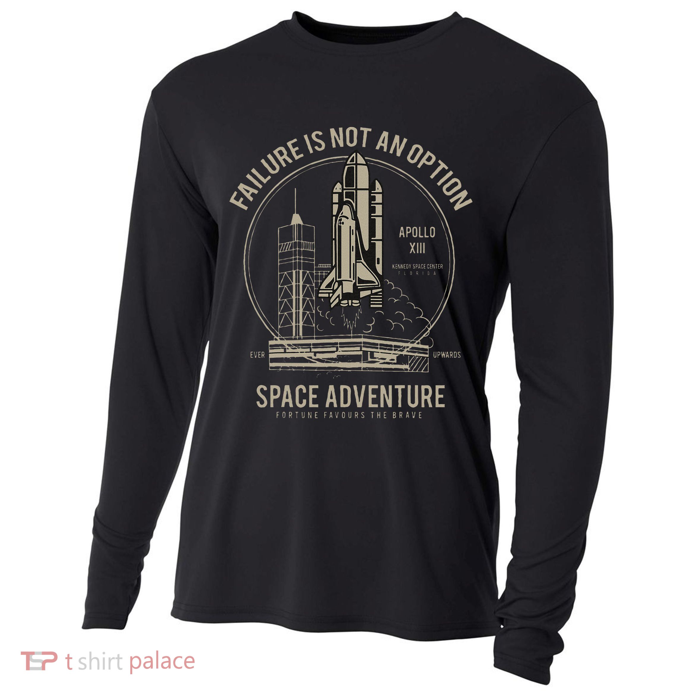 Space Shuttle Launch Galaxy Cooling Performance Long Sleeve Crew