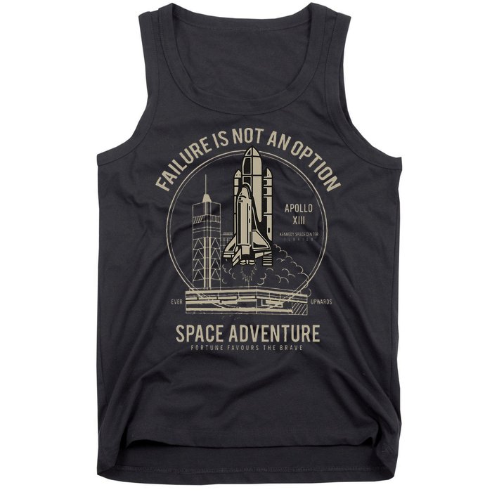 Space Shuttle Launch Galaxy Tank Top