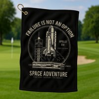 Space Shuttle Launch Galaxy Golf Towel