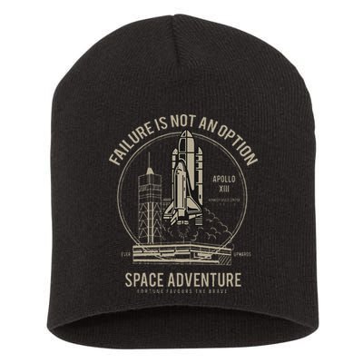 Space Shuttle Launch Galaxy Short Acrylic Beanie
