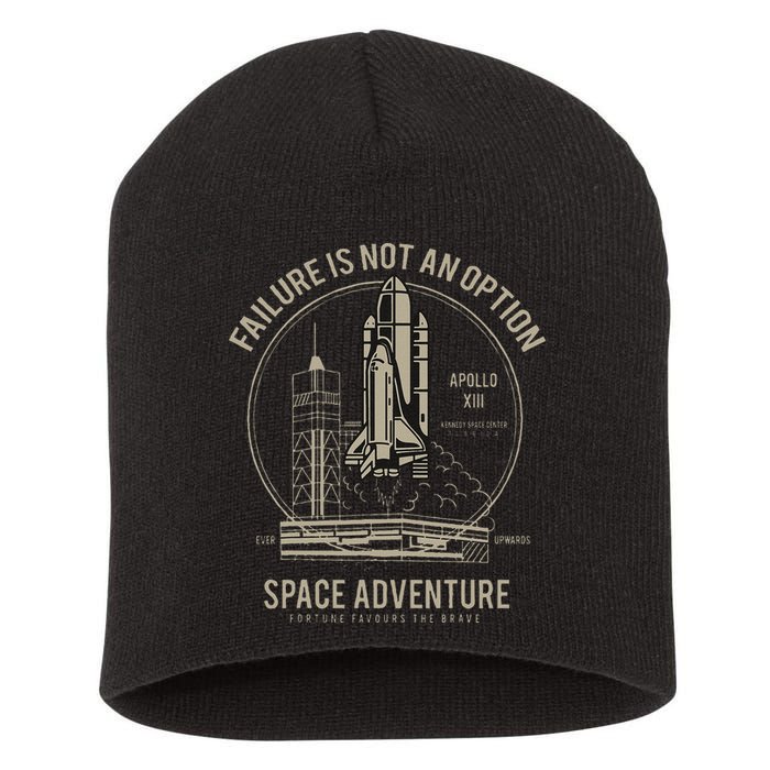 Space Shuttle Launch Galaxy Short Acrylic Beanie