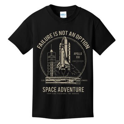 Space Shuttle Launch Galaxy Kids T-Shirt